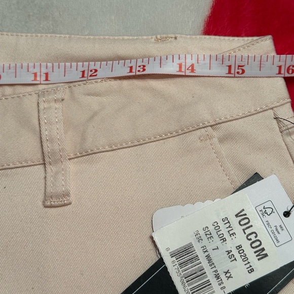 NWT Volcom  Pants Womens Sz 29 Fix Waist Slim Straight Regular Fit - Picture 9 of 15